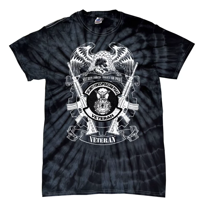 Security Forces Police Air Police Veteran Tie-Dye T-Shirt