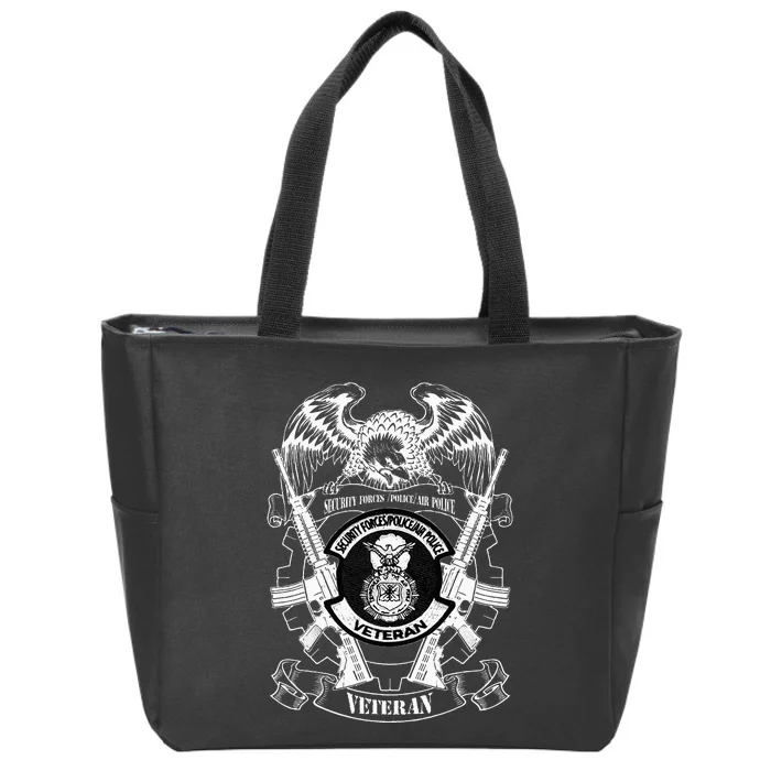 Security Forces Police Air Police Veteran Zip Tote Bag