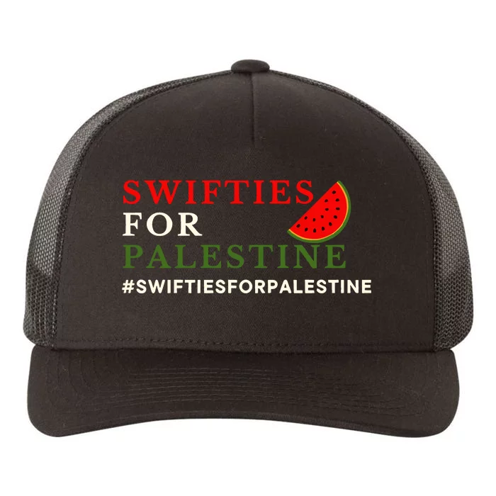 S.W.I.F.T For Palestine Yupoong Adult 5-Panel Trucker Hat