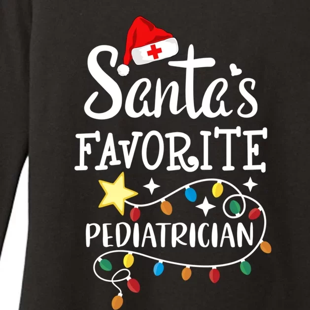 SantaS Favorite Pediatrician Christmas Paediatrician Doctor Gift Womens CVC Long Sleeve Shirt