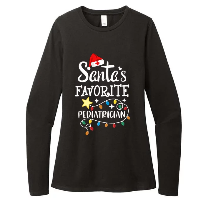 SantaS Favorite Pediatrician Christmas Paediatrician Doctor Gift Womens CVC Long Sleeve Shirt