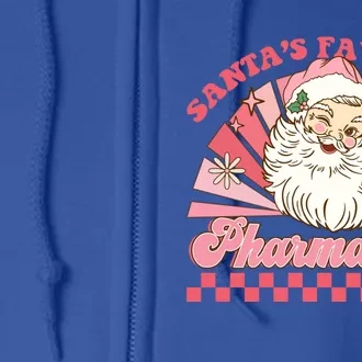 Santas Favorite Pharmacist Pharmacy Xmas Groovy Christmas Gift Full Zip Hoodie