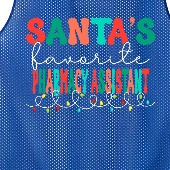 Santas Favorite Pharmacy Assistant Christmas Pharmacist Gift Mesh Reversible Basketball Jersey Tank