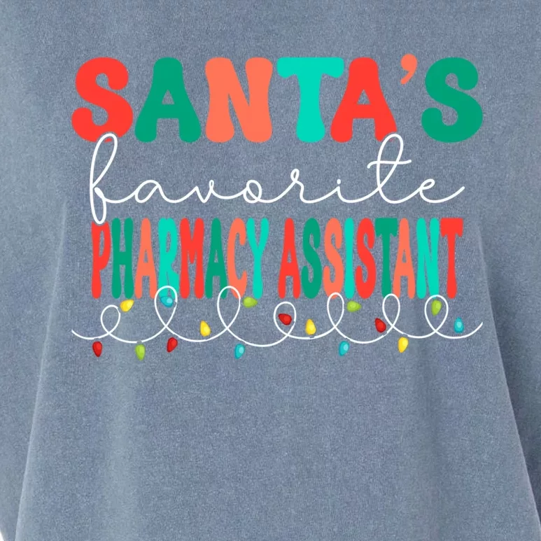 Santas Favorite Pharmacy Assistant Christmas Pharmacist Gift Garment-Dyed Women's Muscle Tee