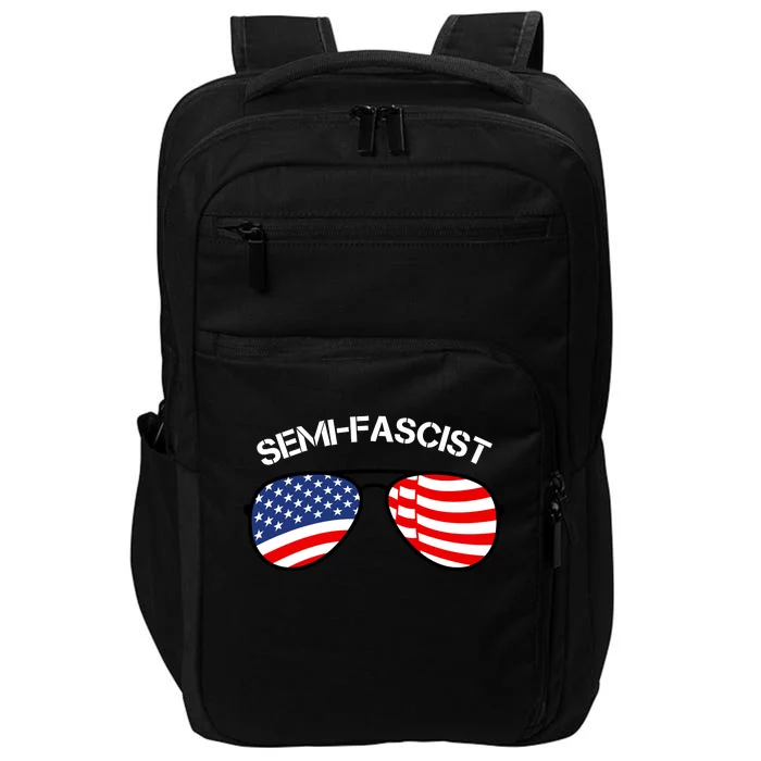 SemiFascist Funny Political Humor Biden Quotes Impact Tech Backpack