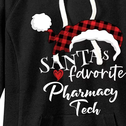 SantaS Favorite Pharmacy Tech Gift Women's Fleece Hoodie