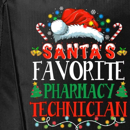 SantaS Favorite Pharmacy Technician Christmas Funny Idea Gift City Backpack