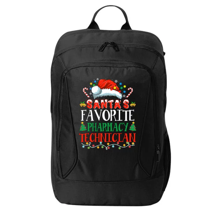 SantaS Favorite Pharmacy Technician Christmas Funny Idea Gift City Backpack