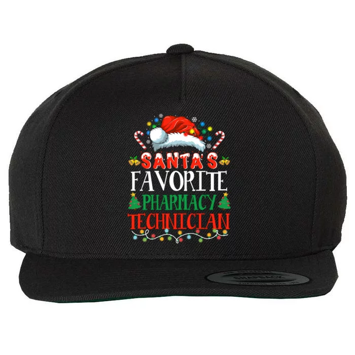 SantaS Favorite Pharmacy Technician Christmas Funny Idea Gift Wool Snapback Cap