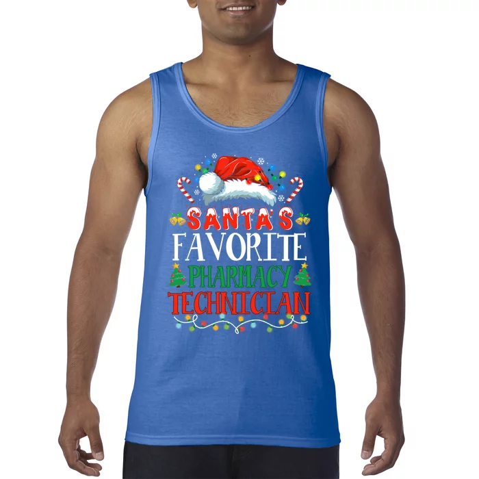 SantaS Favorite Pharmacy Technician Christmas Funny Idea Gift Tank Top