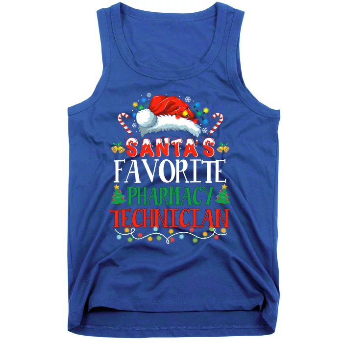 SantaS Favorite Pharmacy Technician Christmas Funny Idea Gift Tank Top