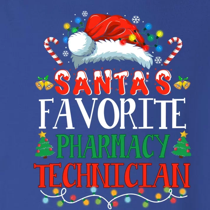 SantaS Favorite Pharmacy Technician Christmas Funny Idea Gift Toddler Long Sleeve Shirt