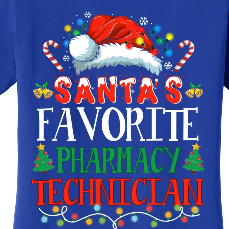 SantaS Favorite Pharmacy Technician Christmas Funny Idea Gift Women's T-Shirt