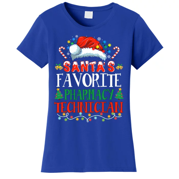 SantaS Favorite Pharmacy Technician Christmas Funny Idea Gift Women's T-Shirt