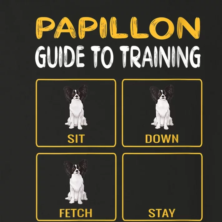 S Funny Papillon Guide To Training Dog Obedience Trainer Vneck Toddler Long Sleeve Shirt