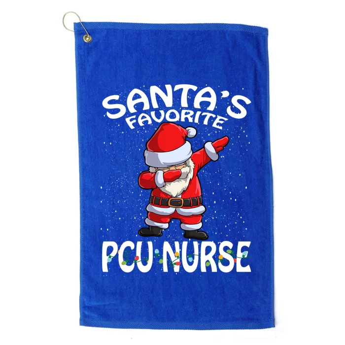 SantaS Favorite Pcu Nurse Christmas Gift Platinum Collection Golf Towel