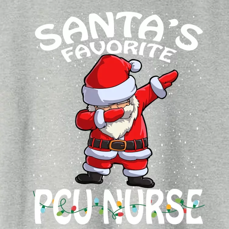 SantaS Favorite Pcu Nurse Christmas Gift Women's Crop Top Tee