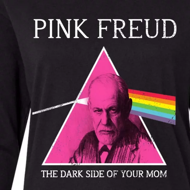 Sigmund Freud Pink Freud Dark Side Of Your Mom Womens Cotton Relaxed Long Sleeve T-Shirt