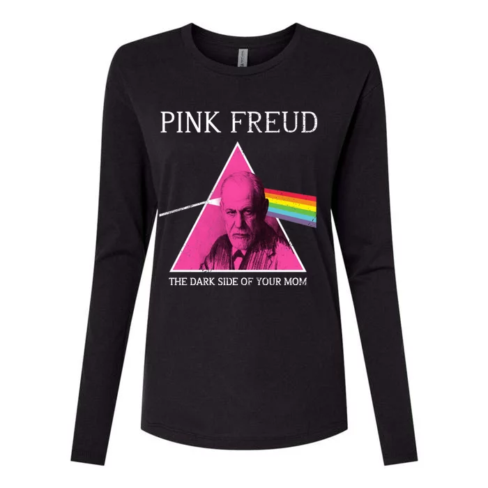 Sigmund Freud Pink Freud Dark Side Of Your Mom Womens Cotton Relaxed Long Sleeve T-Shirt