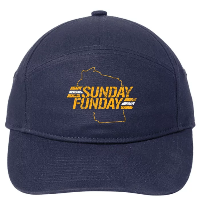 Sunday Funday Packers TShirt 7-Panel Snapback Hat