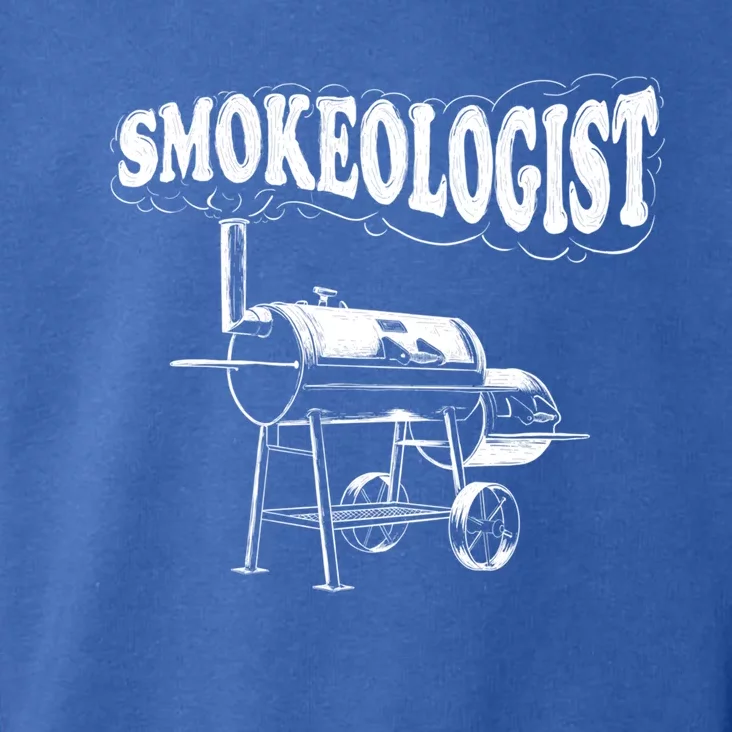 Smokeologist Funny Pitmaster Bbq Smoker Grilling Cute Gift Toddler Hoodie