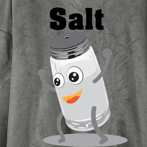 Salt Funny Power Matching Salt And Pepper Gift Hooded Wearable Blanket