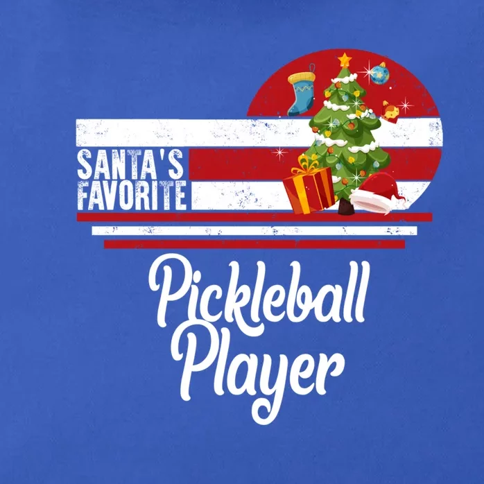 Santa Favorite Pickleball Player Christmas Ugly Sweater Gift Zip Tote Bag