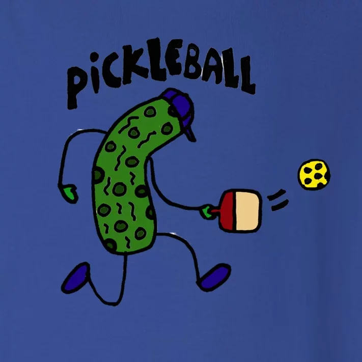 Smileteestank Funny Pickle Playing Pickleball Cartoon Cool Gift Toddler Long Sleeve Shirt