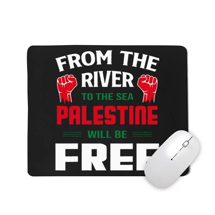 Solidarity for Palestine Arabic Keffiyeh Support Mousepad