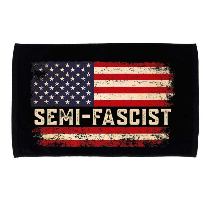 Semi Fascist Funny Political Humor Biden Quotes Microfiber Hand Towel