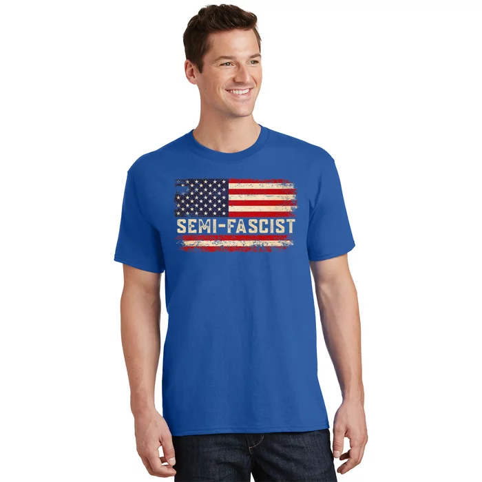 Semi Fascist Funny Political Humor Biden Quotes T-Shirt