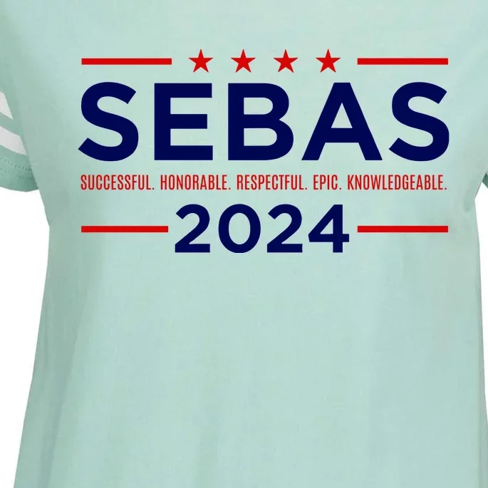 Sebas For President 2024 Enza Ladies Jersey Football T-Shirt