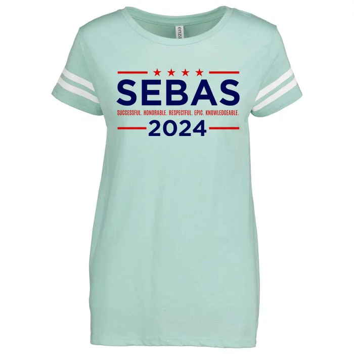 Sebas For President 2024 Enza Ladies Jersey Football T-Shirt