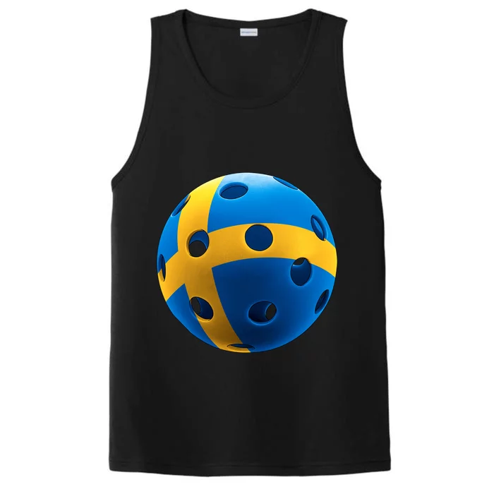 Swedish Flag Pickleball Performance Tank