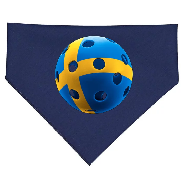 Swedish Flag Pickleball USA-Made Doggie Bandana