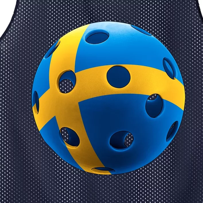 Swedish Flag Pickleball Mesh Reversible Basketball Jersey Tank