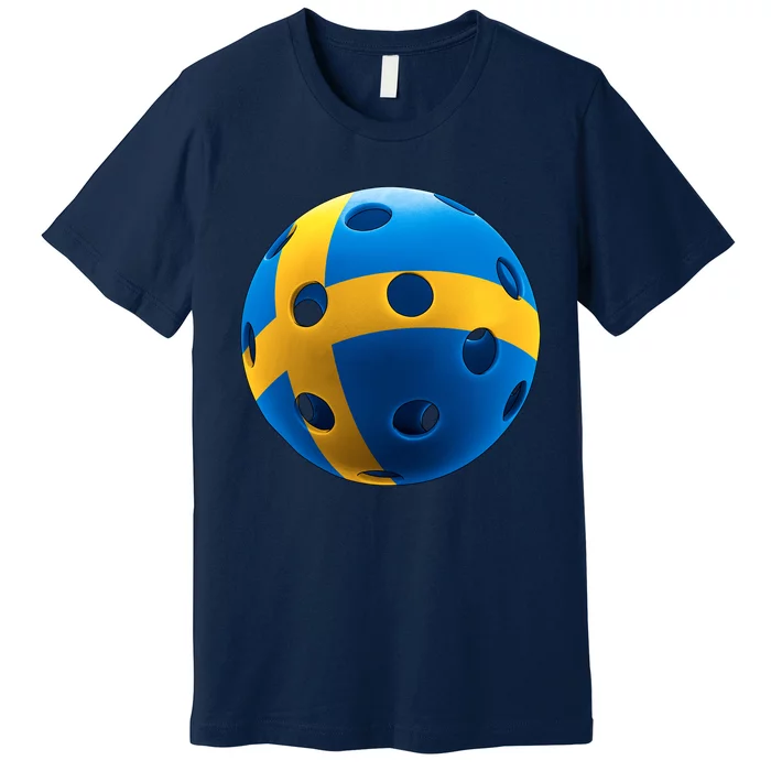 Swedish Flag Pickleball Premium T-Shirt