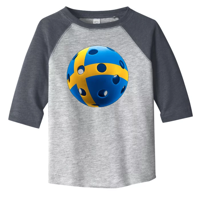 Swedish Flag Pickleball Toddler Fine Jersey T-Shirt