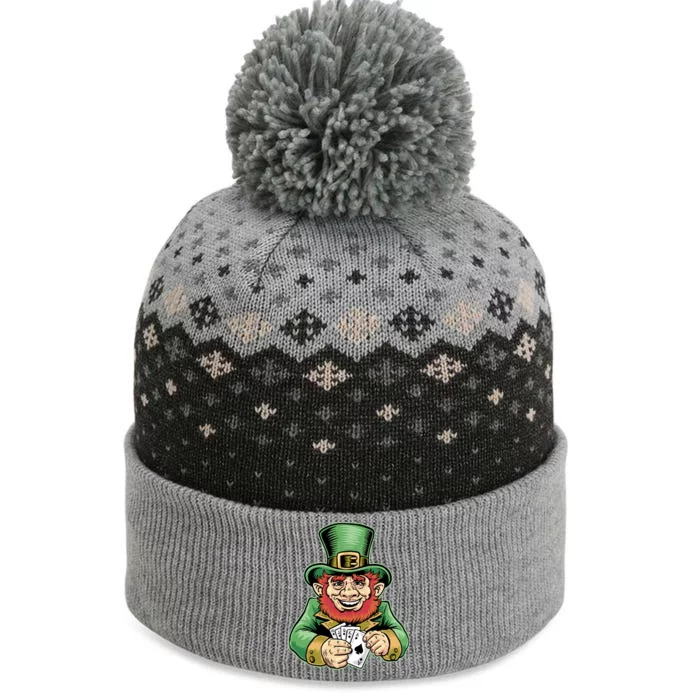 Straight Flush Poker Leprechaun The Baniff Cuffed Pom Beanie