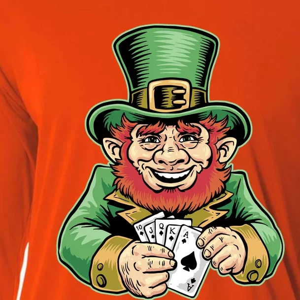 Straight Flush Poker Leprechaun Cooling Performance Long Sleeve Crew