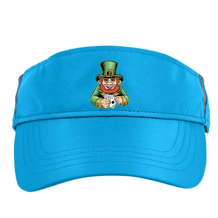 Straight Flush Poker Leprechaun Adult Drive Performance Visor