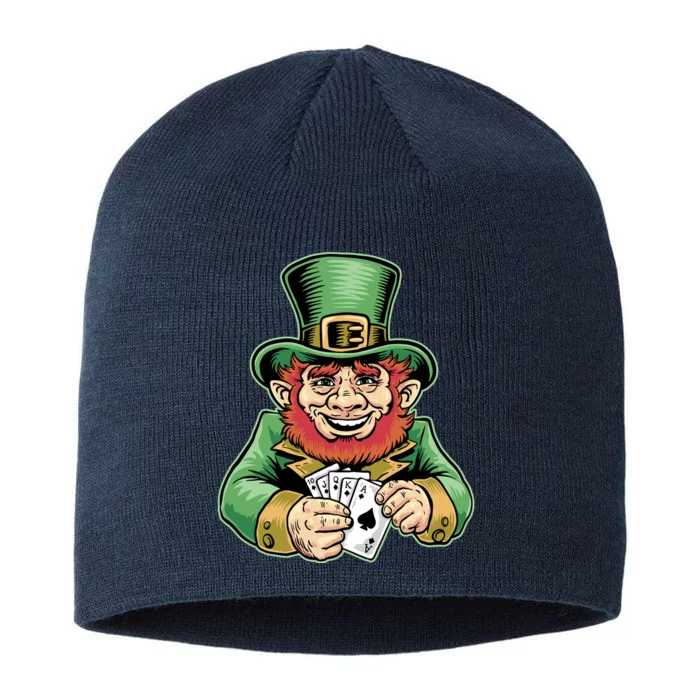 Straight Flush Poker Leprechaun 8 1/2in Sustainable Knit Beanie