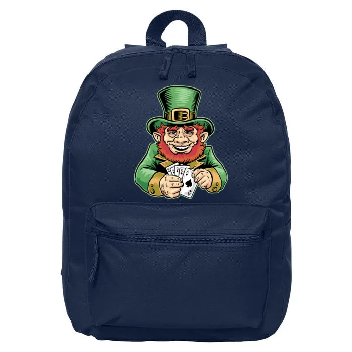 Straight Flush Poker Leprechaun 16 in Basic Backpack