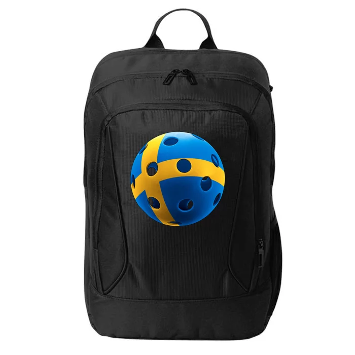 Swedish Flag Pickleball City Backpack