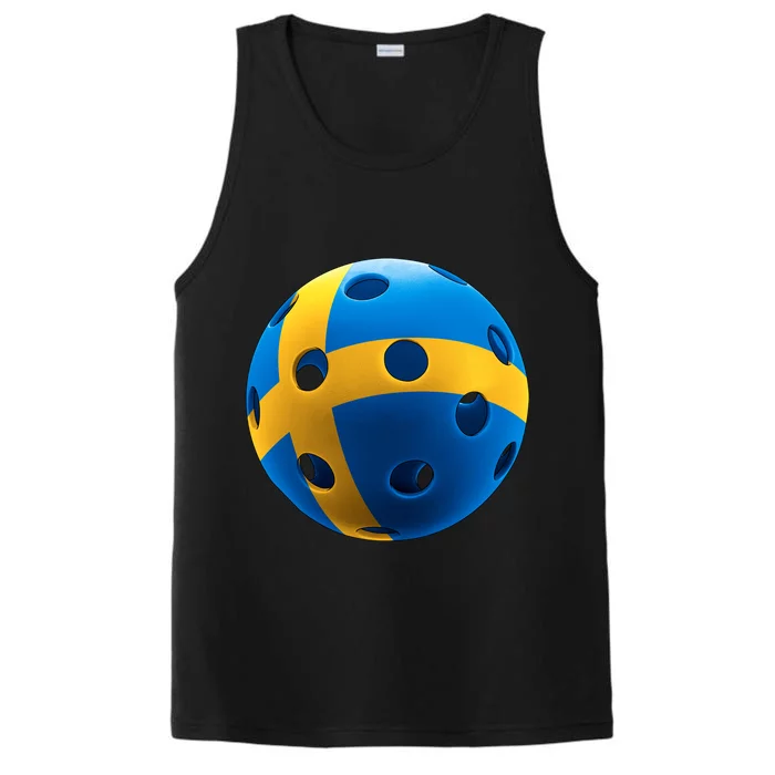 Swedish Flag Pickleball Performance Tank