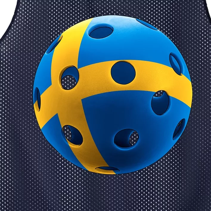 Swedish Flag Pickleball Mesh Reversible Basketball Jersey Tank