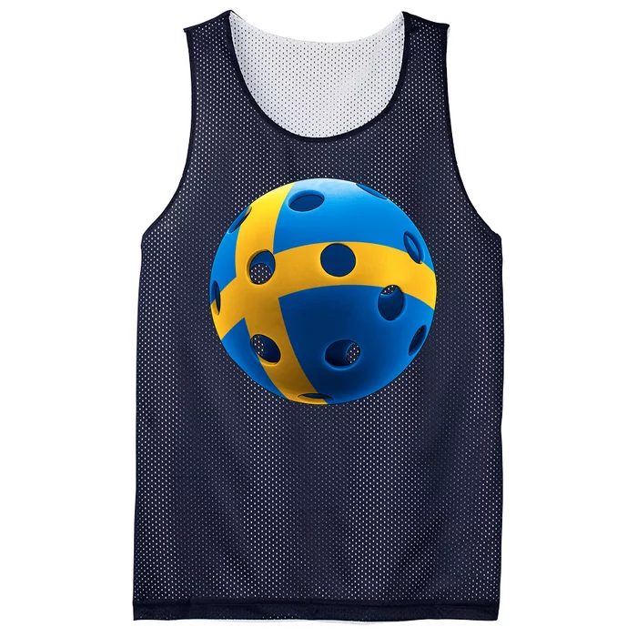 Swedish Flag Pickleball Mesh Reversible Basketball Jersey Tank