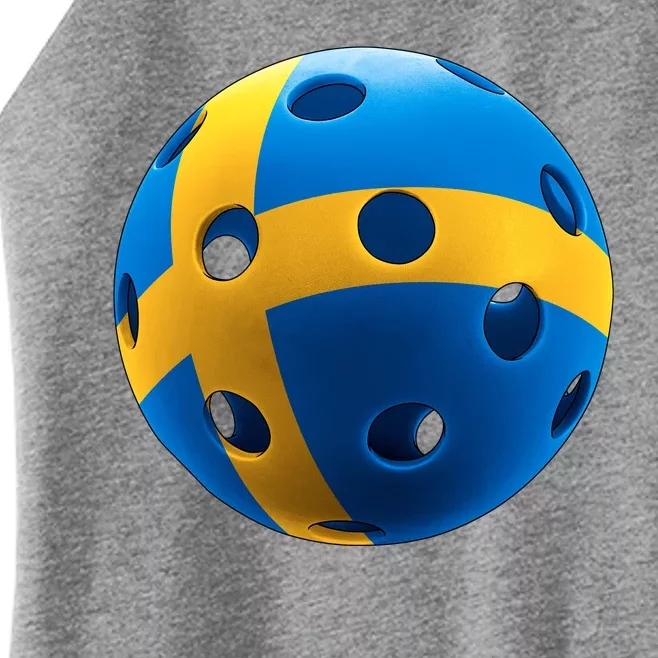 Swedish Flag Pickleball Women’s Perfect Tri Rocker Tank