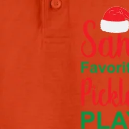 Santa's Favorite Pickleball Player Great Gift Funny Xmas Picklegreat Giftball Gi Dry Zone Grid Performance Polo