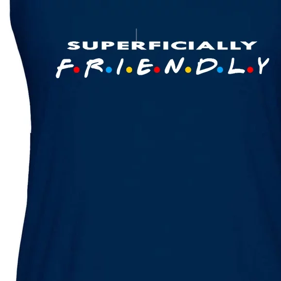 Superficially Friendly Premium Ladies Essential Flowy Tank